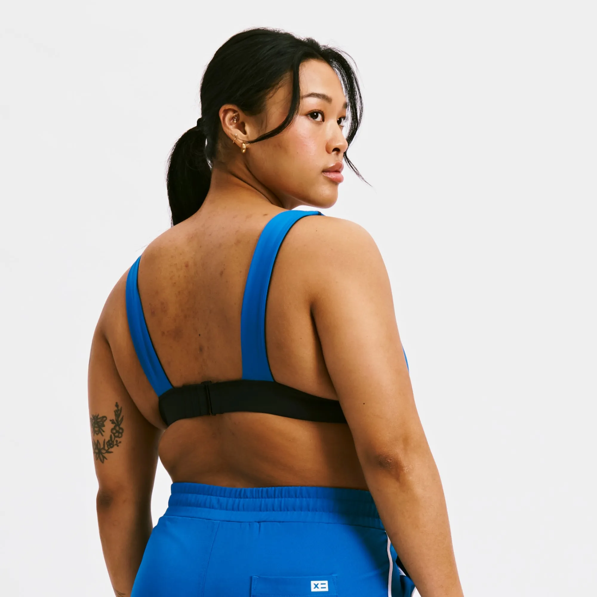 Swim Reversible Plunge Top - Marina Blue
