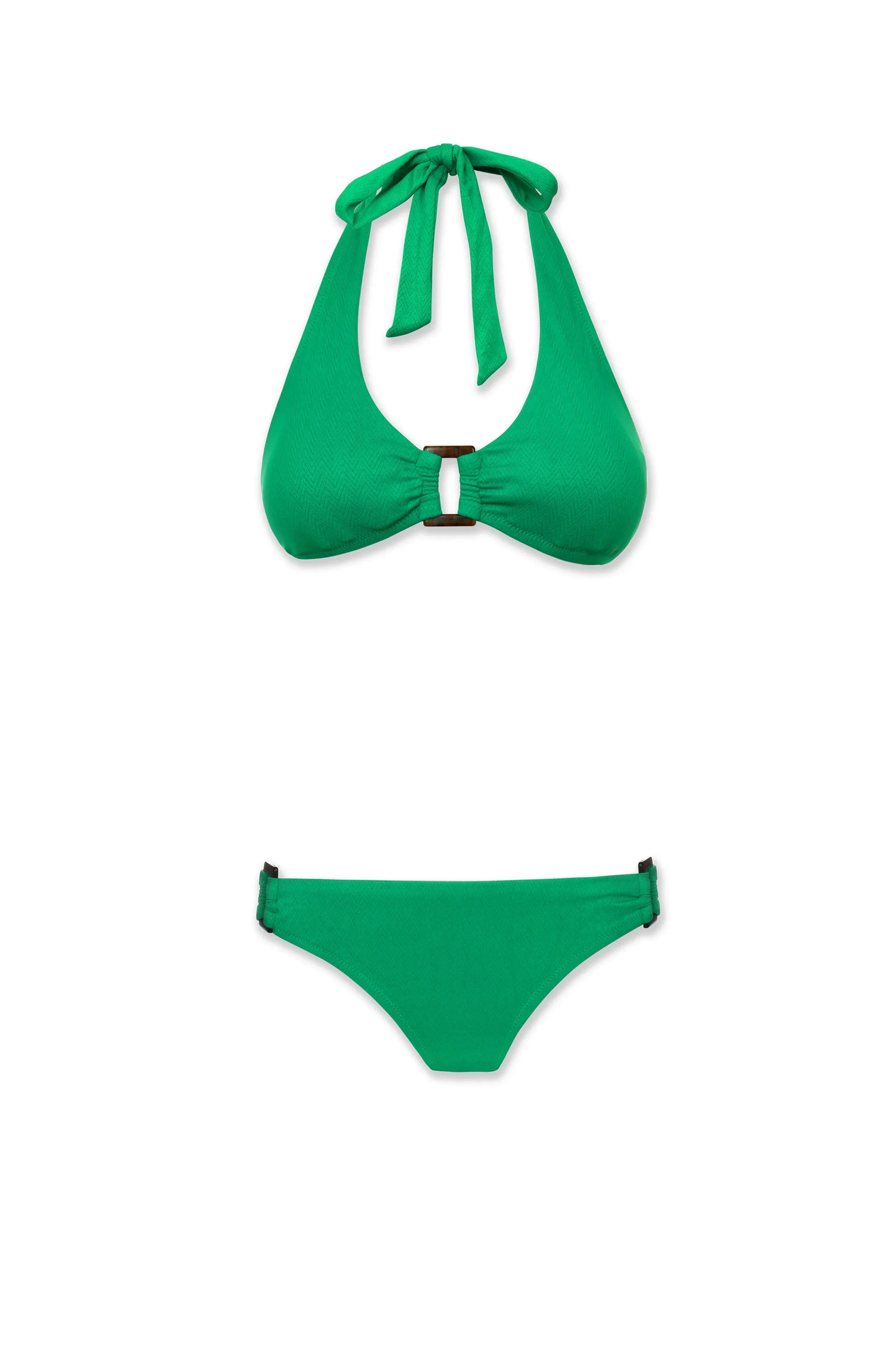Tortoise Hipster  |  Chevron Textured Kelly Green