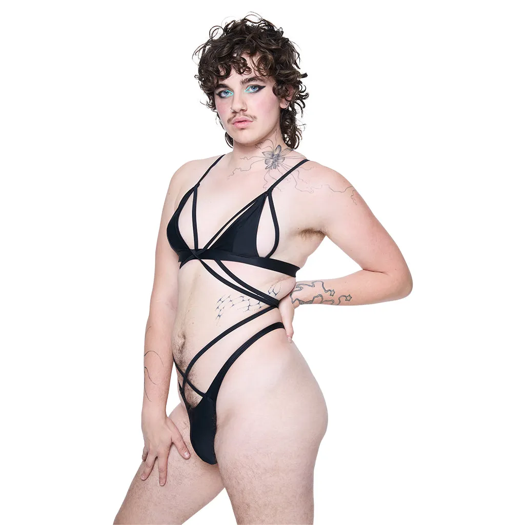 Tourmaline Thong - Black