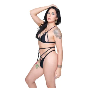 Tourmaline Thong - Black