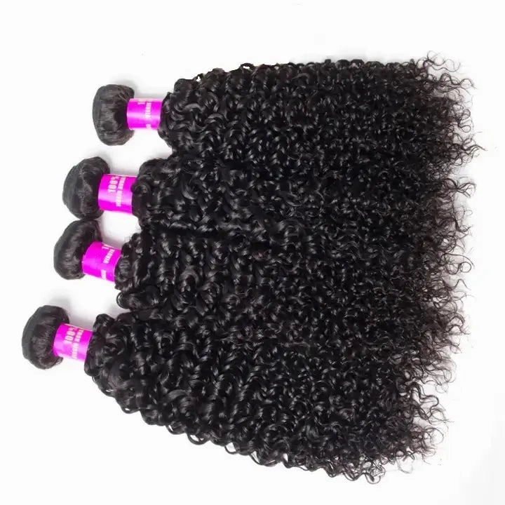 Tuneful Brazilian Jerry Curly Hair 4 Bundles Remy Human Hair Weft Weaving Hair Extensions