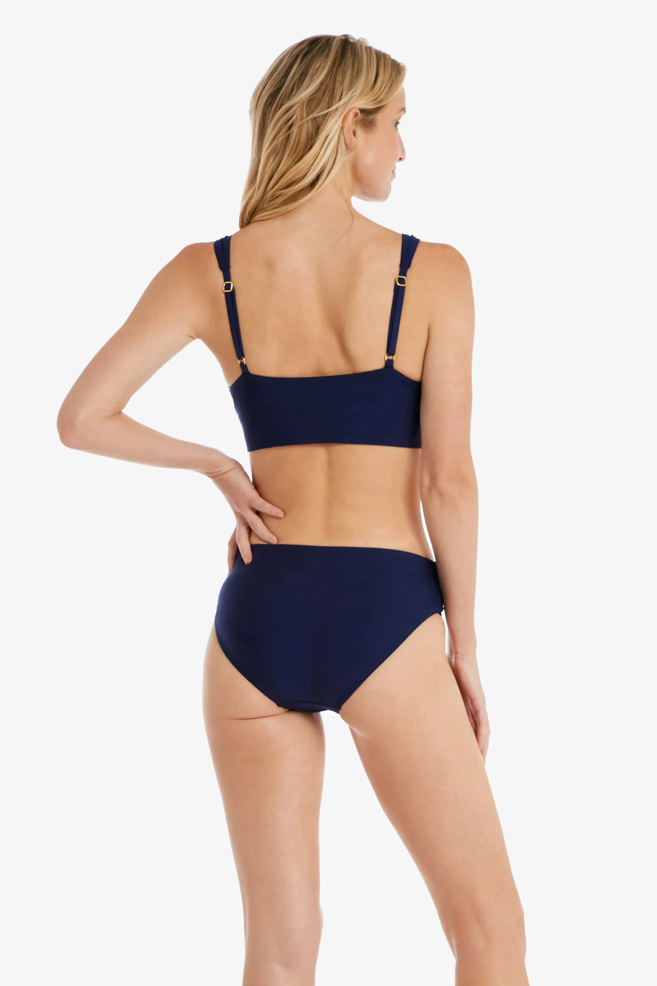 Twist Front Hipster  |  Navy