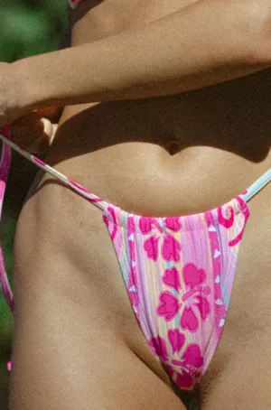 Vice Tie Side Bikini Pant - H2O Pink