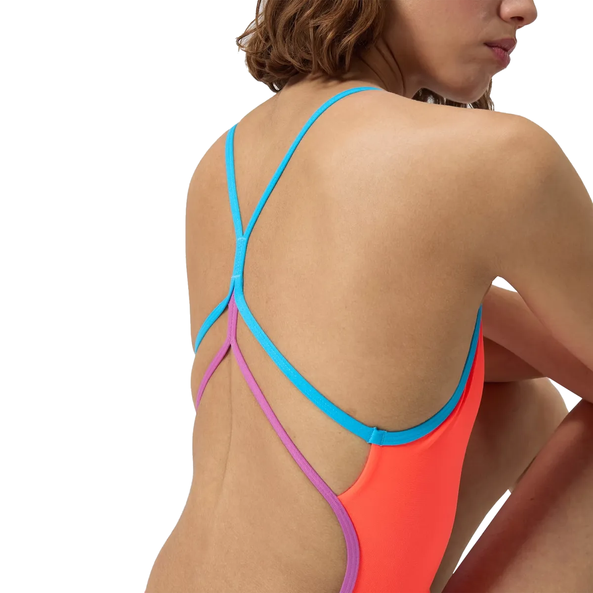 Youth Solid Double Strap One Piece